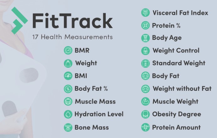 FitTrack Dara Smart Scale Key Features
